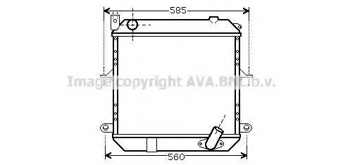 AVA QUALITY COOLING DN2327 Радіатор, охолодження двигуна