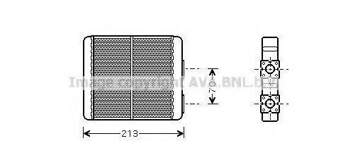 AVA QUALITY COOLING DN6226 Теплообмінник, опалення салону