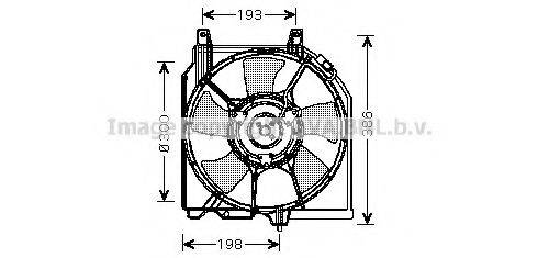 AVA QUALITY COOLING DN7521 Вентилятор, охолодження двигуна