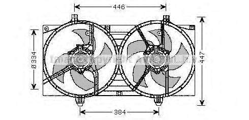 AVA QUALITY COOLING DN7528 Вентилятор, охолодження двигуна