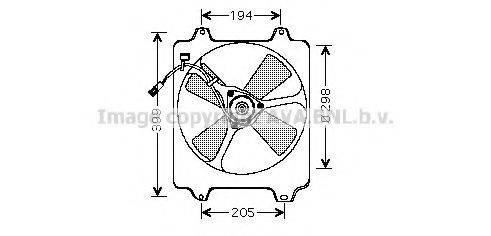 AVA QUALITY COOLING DU7501 Вентилятор, охолодження двигуна