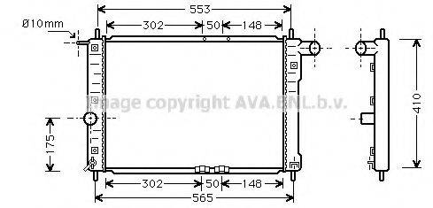 AVA QUALITY COOLING DW2039 Радіатор, охолодження двигуна