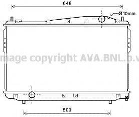 AVA QUALITY COOLING DW2136 Радіатор, охолодження двигуна