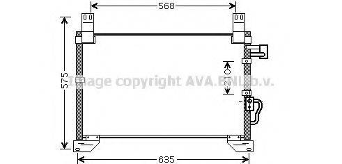 AVA QUALITY COOLING DW5076 Конденсатор, кондиціонер