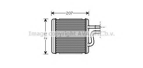 AVA QUALITY COOLING DW6060 Теплообмінник, опалення салону