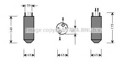 AVA QUALITY COOLING DWD023 Осушувач, кондиціонер