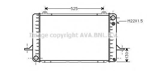 AVA QUALITY COOLING FD2052 Радіатор, охолодження двигуна