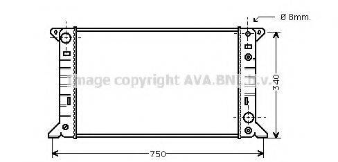 AVA QUALITY COOLING FD2083 Радіатор, охолодження двигуна