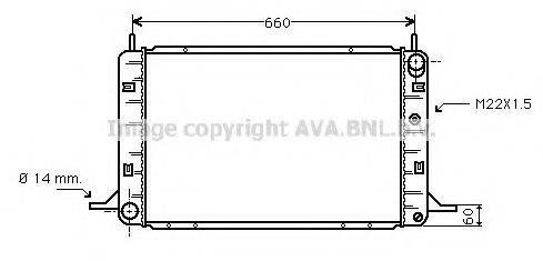 AVA QUALITY COOLING FD2112 Радіатор, охолодження двигуна