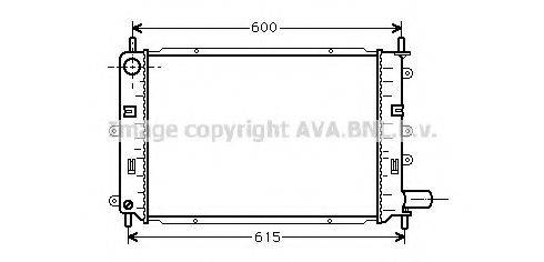 AVA QUALITY COOLING FD2151 Радіатор, охолодження двигуна