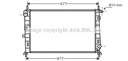 AVA QUALITY COOLING FD2196 Радіатор, охолодження двигуна