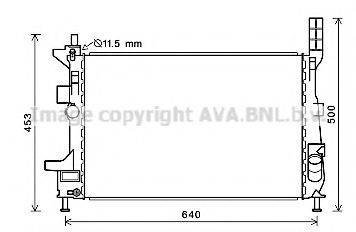 AVA QUALITY COOLING FD2602 Радіатор, охолодження двигуна