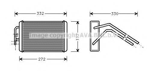 AVA QUALITY COOLING FD6291 Теплообмінник, опалення салону