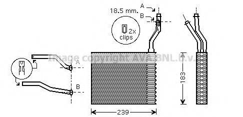 AVA QUALITY COOLING FD6365 Теплообмінник, опалення салону