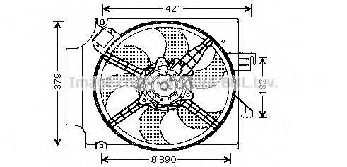 AVA QUALITY COOLING FD7513 Вентилятор, охолодження двигуна