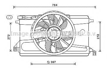 AVA QUALITY COOLING FD7561 Вентилятор, охолодження двигуна