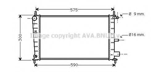 AVA QUALITY COOLING FDA2217 Радіатор, охолодження двигуна