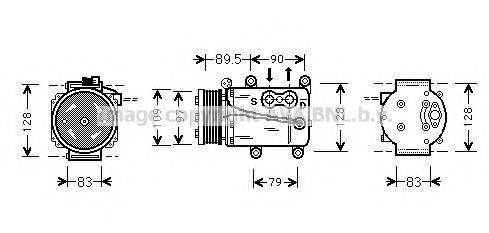 AVA QUALITY COOLING FDAK082 Компресор, кондиціонер