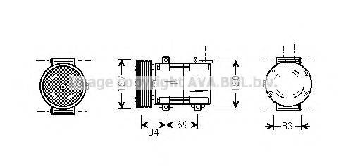 AVA QUALITY COOLING FDAK167 Компресор, кондиціонер