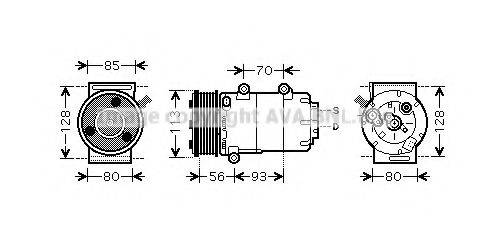 AVA QUALITY COOLING FDAK416 Компресор, кондиціонер