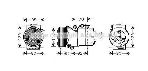 AVA QUALITY COOLING FDAK497 Компресор, кондиціонер