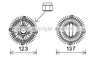 AVA QUALITY COOLING FDC446 Зчеплення, вентилятор радіатора