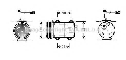 AVA QUALITY COOLING FDK280 Компресор, кондиціонер