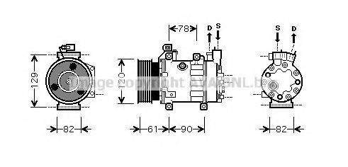 AVA QUALITY COOLING FDK363 Компресор, кондиціонер