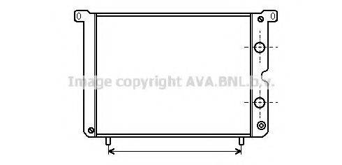 AVA QUALITY COOLING FT2014 Радіатор, охолодження двигуна