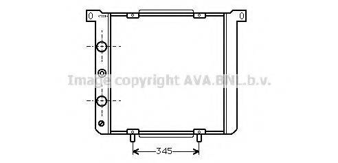 AVA QUALITY COOLING FT2045 Радіатор, охолодження двигуна