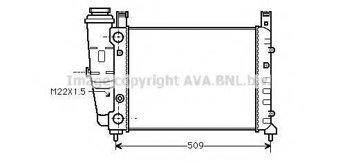 AVA QUALITY COOLING FT2060 Радіатор, охолодження двигуна