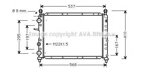 AVA QUALITY COOLING FT2109 Радіатор, охолодження двигуна