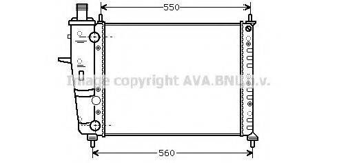 AVA QUALITY COOLING FT2230 Радіатор, охолодження двигуна