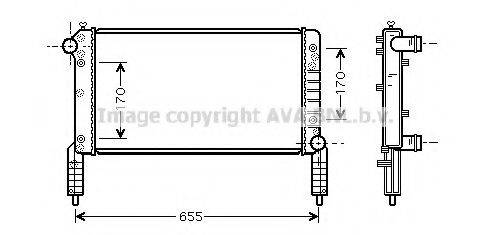 AVA QUALITY COOLING FT2264 Радіатор, охолодження двигуна