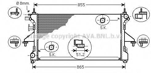 AVA QUALITY COOLING FT2398 Радіатор, охолодження двигуна