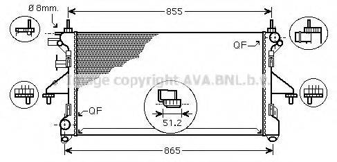 AVA QUALITY COOLING FT2399 Радіатор, охолодження двигуна