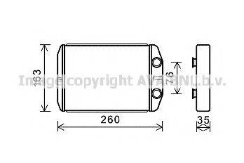 AVA QUALITY COOLING FT6395 Теплообмінник, опалення салону