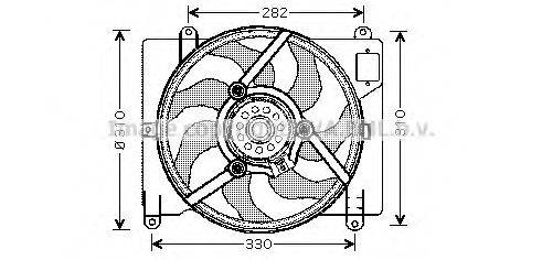 AVA QUALITY COOLING FT7503 Вентилятор, охолодження двигуна