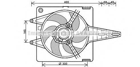 AVA QUALITY COOLING FT7547 Вентилятор, охолодження двигуна