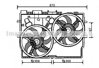 AVA QUALITY COOLING FT7583 Вентилятор, охолодження двигуна