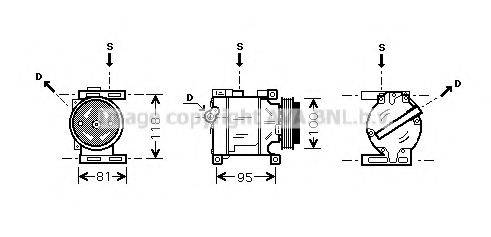 AVA QUALITY COOLING FTAK090 Компресор, кондиціонер