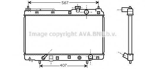 AVA QUALITY COOLING HD2104 Радіатор, охолодження двигуна