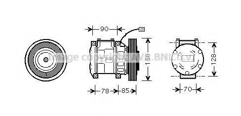 AVA QUALITY COOLING HDAK019 Компресор, кондиціонер