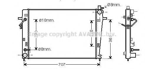 AVA QUALITY COOLING HY2203 Радіатор, охолодження двигуна