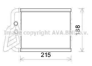 AVA QUALITY COOLING HY6393 Теплообмінник, опалення салону