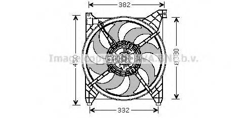 AVA QUALITY COOLING HY7505 Вентилятор, охолодження двигуна