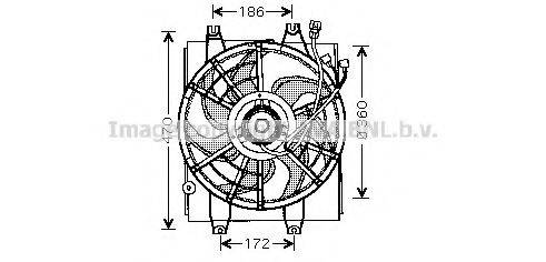 AVA QUALITY COOLING HY7510 Вентилятор, охолодження двигуна