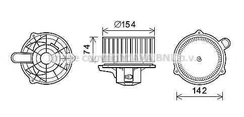 AVA QUALITY COOLING HY8349 Електродвигун, вентиляція салону