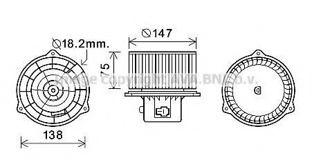 AVA QUALITY COOLING HY8413 Електродвигун, вентиляція салону