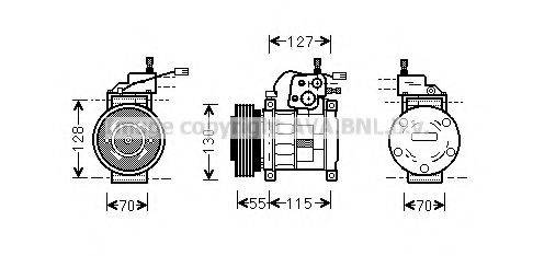 AVA QUALITY COOLING JEK032 Компресор, кондиціонер